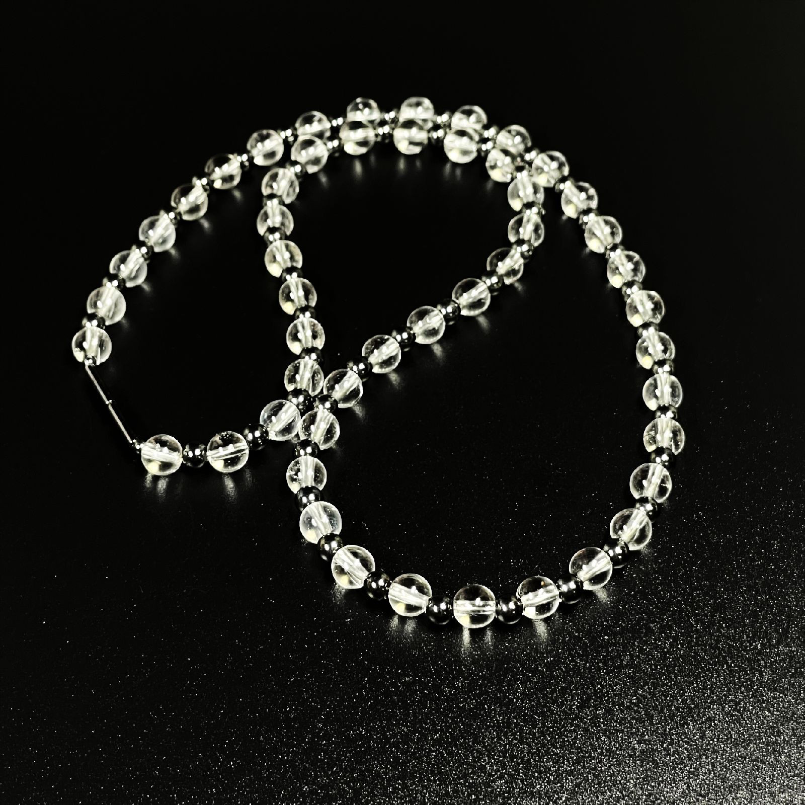 【お洒落に決まります】テラヘルツ 本水晶 クリスタル 鉱石 ネックレス tbn8 合格祈願 御守り 入学祝い ギフト