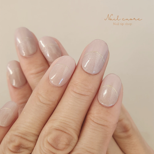 きらきらマグネットフレンチネイルチップ(計測用チップ込み  