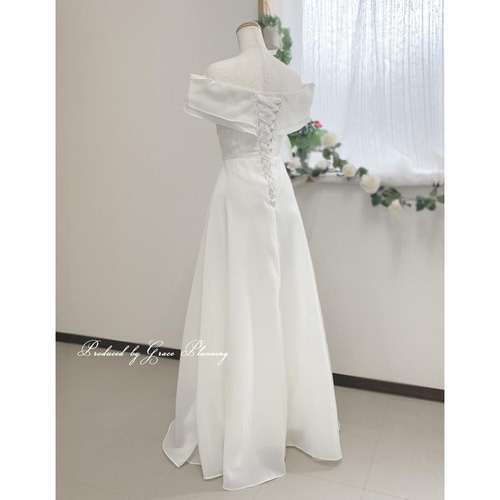 ウェディングドレス ウエディングオフショルダー Aライン 結婚式 ウェディングドレス ウエディングオフショルダー Aライン 結婚式