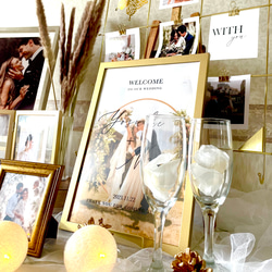 アンティーク風 ゴールド ウェルカムスペースセット 結婚式 IKEAミールヘーデン 豪華 ゴールド 3枚目の画像