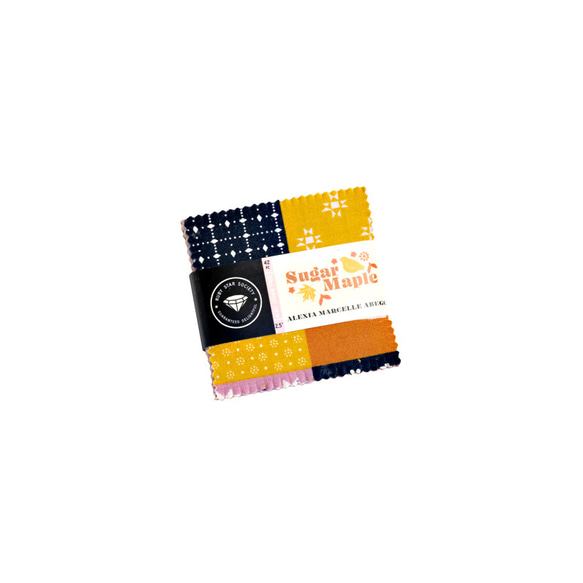 USAコットン RUBY STAR SOCIETY mini charm 42枚セット Sugar Maple 1枚目の画像