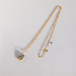 【限量3件】金箔花瓣珍珠項鍊 銀灰色罌粟珍珠 k14gf 50cm 第9張的照片
