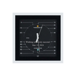【名入れ】出産祝い 新築祝いにシンプルモダンなデザイン MONO 温湿度計 10枚目の画像