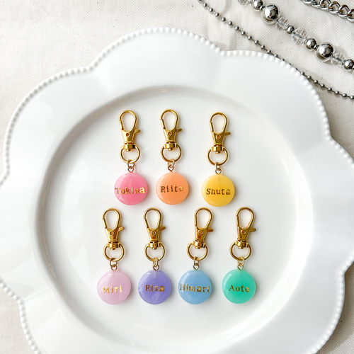 再販】お揃いが可愛い♡レジンのお名前チャーム 全7色 その他雑貨 sno