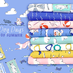 カットクロス Cloud9 Fabrics / Dog Days of Summer Summer Sky Pink 7枚目の画像