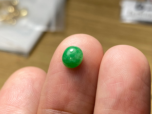 R23-207 美品 緑色 ミャンマー産 A貨 本翡翠 ルース 裸石 硬玉 ジェダイト 8枚目の画像