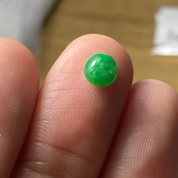 R23-207 美品 緑色 ミャンマー産 A貨 本翡翠 ルース 裸石 硬玉 ジェダイト 10枚目の画像