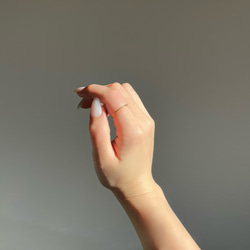 閃閃發光的精緻戒指 °˖ 0.8mm 可堆疊 簡單不鏽鋼 防過敏 禮物 時尚 第7張的照片