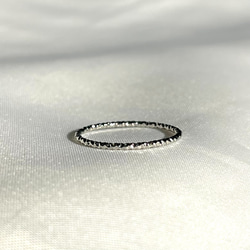 閃閃發光的精緻戒指 °˖ 0.8mm 可堆疊 簡單不鏽鋼 防過敏 禮物 時尚 第4張的照片
