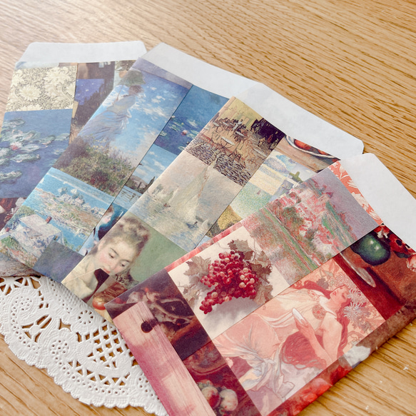 【Museum Series 絵画Collection】ポチ袋 6枚 ルノワール ゴッホ 3枚目の画像