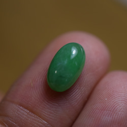 R23-206 美品 緑色 ミャンマー産 A貨 本翡翠 ルース 裸石 硬玉 ジェダイト 3枚目の画像