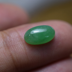 R23-206 美品 緑色 ミャンマー産 A貨 本翡翠 ルース 裸石 硬玉 ジェダイト 7枚目の画像