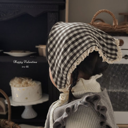 ✽New✽【即納】バブーシュカ　ボンネット　 三角巾　誕生日　エプロン　バンダナ　ドレスアクセサリー　ヘッドアクセサリー 2枚目の画像