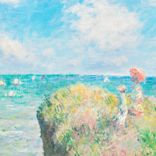 クロード・モネ、「The Cliffs at Etretat」、厳選 エトルタの断崖、1886 | クロード・モネ
