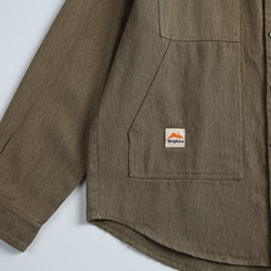 メンズレトロ大ポケットゆったりカジュアル長袖シャツ綿シャツ W173 19枚目の画像