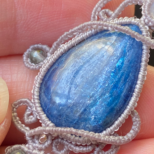 カイヤナイト×レインボームーンストーン×スカイブルーアパタイト