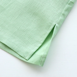 春季亞麻縮袖套頭衫（薄荷綠）TP45。 第18張的照片