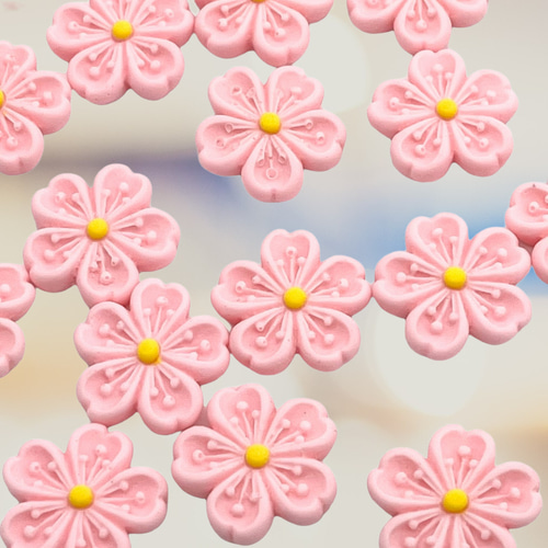桜モチーフ デコパーツ まとめ売り ハンドメイド素材 デコパーツ 桜 5個 2cm 春 ハンドメイド 手芸 材料 ヘアアクセサリー