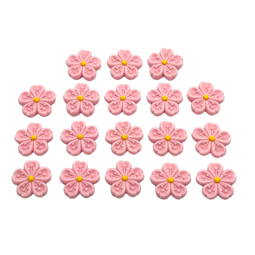 デコパーツ 桜 5個 2cm 春 ハンドメイド 手芸 材料 ヘアアクセサリー