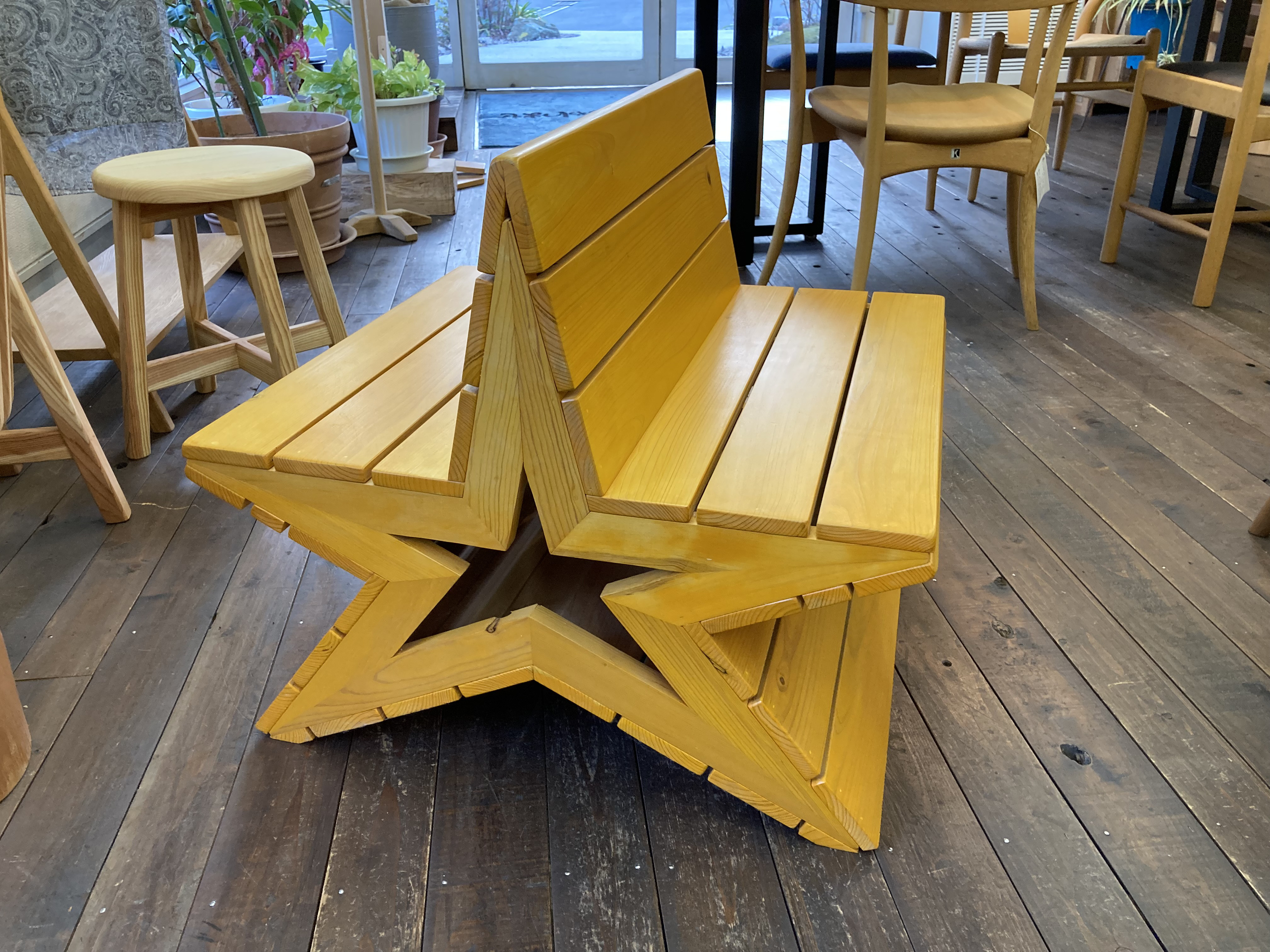 なかよしベンチ　ハンドメイド　キッズチェアー