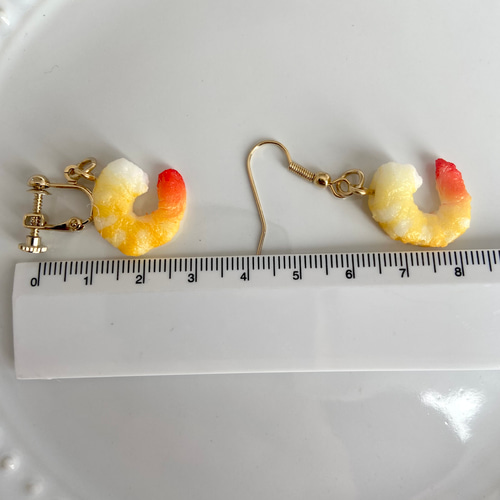 リニューアル再販！ エビ 【S size】ピアスorイヤリング 食品サンプル