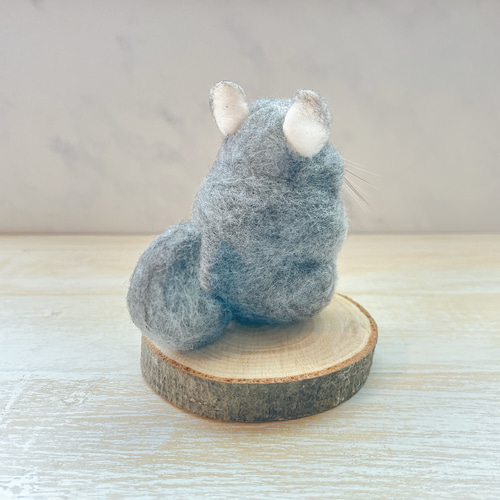 チンチラ 羊毛フェルト人形 ぬいぐるみ cotta 通販 17112285｜Creema