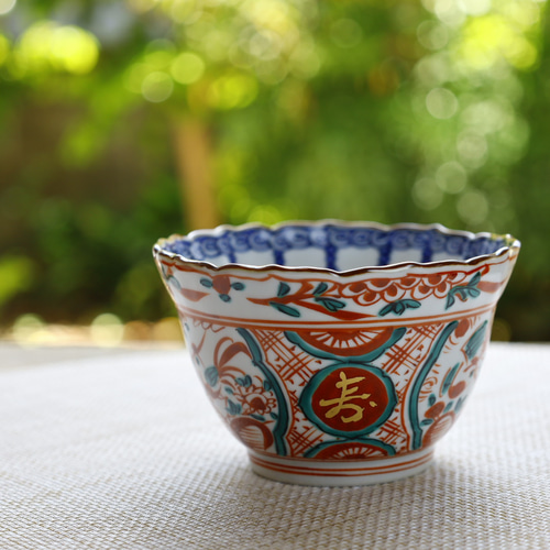 コロ茶碗　赤絵　魚　ミツマタ　湯呑み　小鉢　貫入　ニュウ コロ茶碗 赤絵 魚 ミツマタ 湯呑み 小鉢 貫入 ニュウ 輪花瓔珞