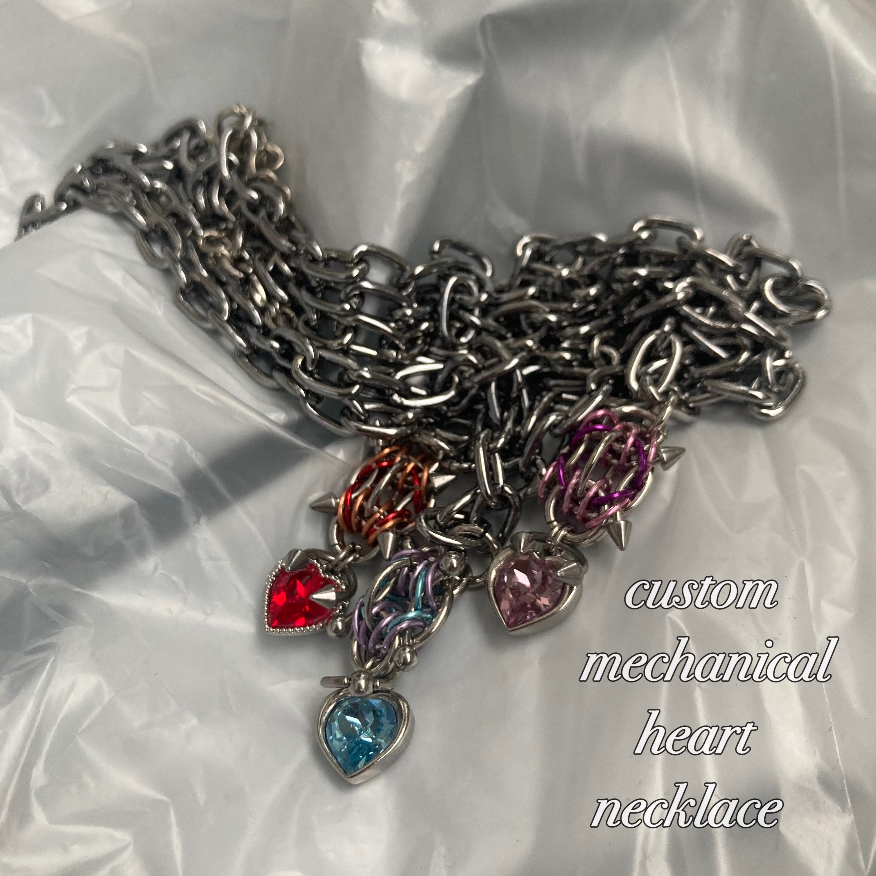 custom : mechanical heart necklace 4,620円