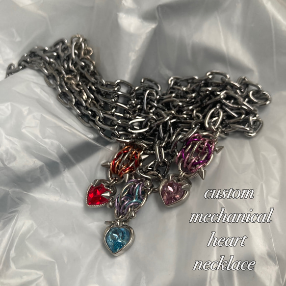 custom : mechanical heart necklace 1枚目の画像