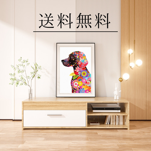 世界に一つ❣️犬の絵  ラブラドール 夢心地 - ラブラドールレトリバー犬の子犬 No.1】風水画 アート