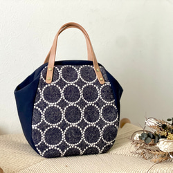 ⚮̈ミナペルホネン forest tile beige ネリオバッグ 巾着バッグ