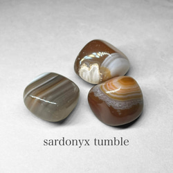 sardonyx tumble / サードオニキスタンブル C ( 3個セット ) 1枚目の画像