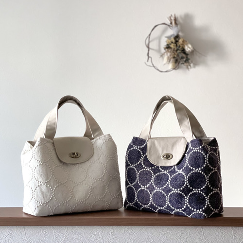 ミナペルホネンsmile flower 3wayバッグ❗️ 3WAYバッグ（smile flower・ライトブルー）ハンドメイド・ミナ