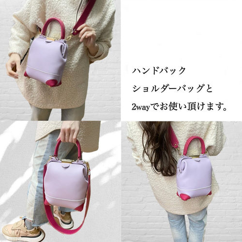 ✧長財布が入る！-largo-ラルゴ-【ドクターバッグミニ・型押し