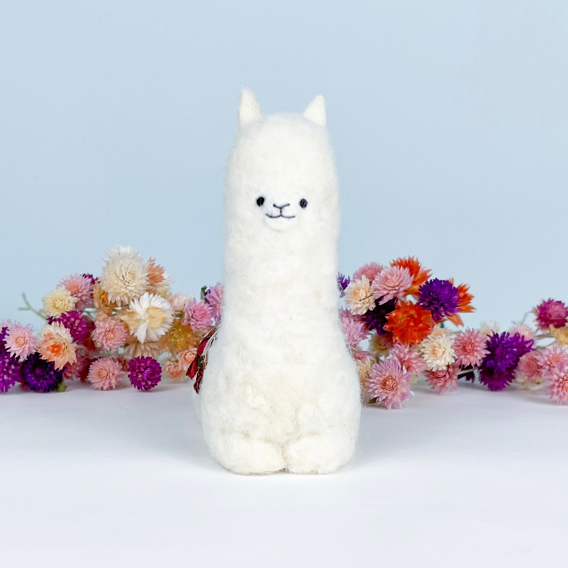 もこもこお座りアルパカドール white  癒しのぬいぐるみ 6,952円