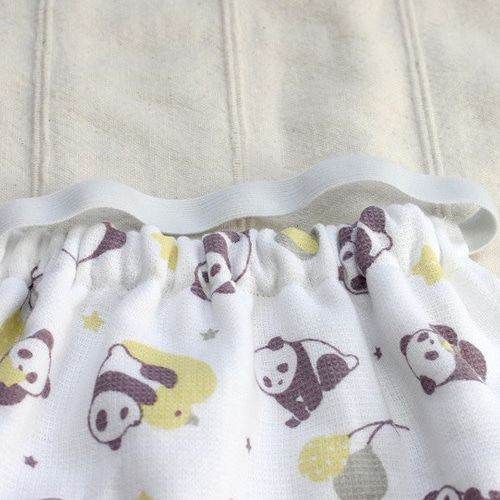 タオルエプロン（二つ折り) パンダ2枚組ガーゼタオル スタイ
