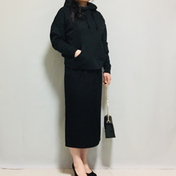 ❤︎內襯❤︎羊毛混紡開衩緊身裙 [尺寸 XS-4L] [訂製] 第18張的照片