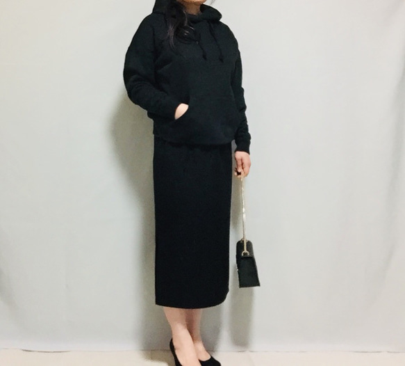 ❤︎內襯❤︎羊毛混紡開衩緊身裙 [尺寸 XS-4L] [訂製] 第18張的照片