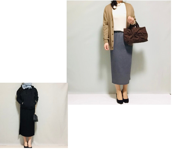 ❤︎內襯❤︎羊毛混紡開衩緊身裙 [尺寸 XS-4L] [訂製] 第14張的照片