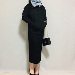 ❤︎內襯❤︎羊毛混紡開衩緊身裙 [尺寸 XS-4L] [訂製] 第10張的照片