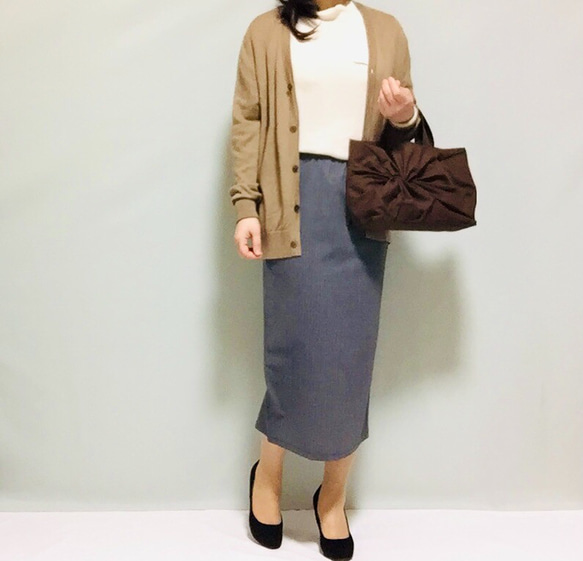 ❤︎內襯❤︎羊毛混紡開衩緊身裙 [尺寸 XS-4L] [訂製] 第5張的照片