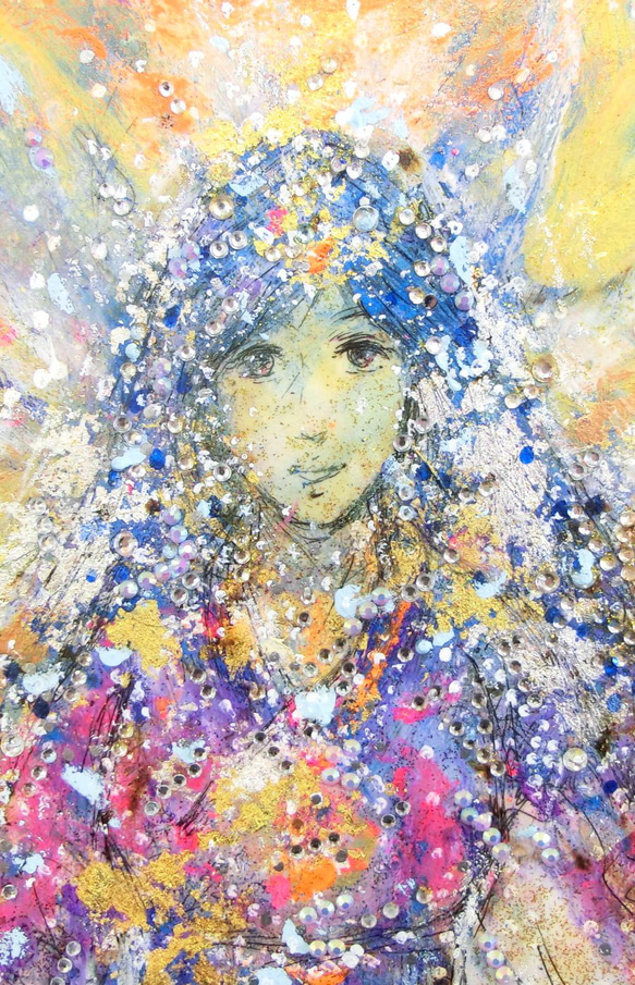 原画「サクヤ姫の前世はセオリツ姫」額サイズ35×48㎝ パワーアート 6枚目の画像