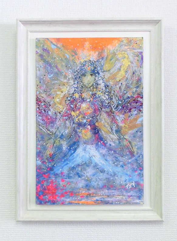 原画「サクヤ姫の前世はセオリツ姫」額サイズ35×48㎝ パワーアート 1枚目の画像