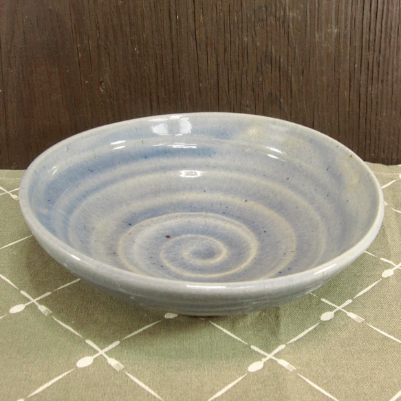 陶器歪み中鉢 青灰釉【240121】 お椀・ボウル・鉢 ばたばお 通販