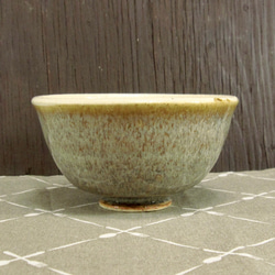 陶器 ひとくち茶碗・深型　茶＋白【240118】 2枚目の画像