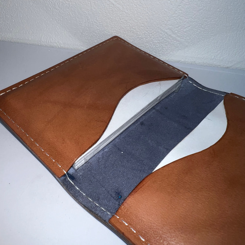 一点物 コードバン名刺入れ ネイビー 名刺入れ・カードケース 妃麗