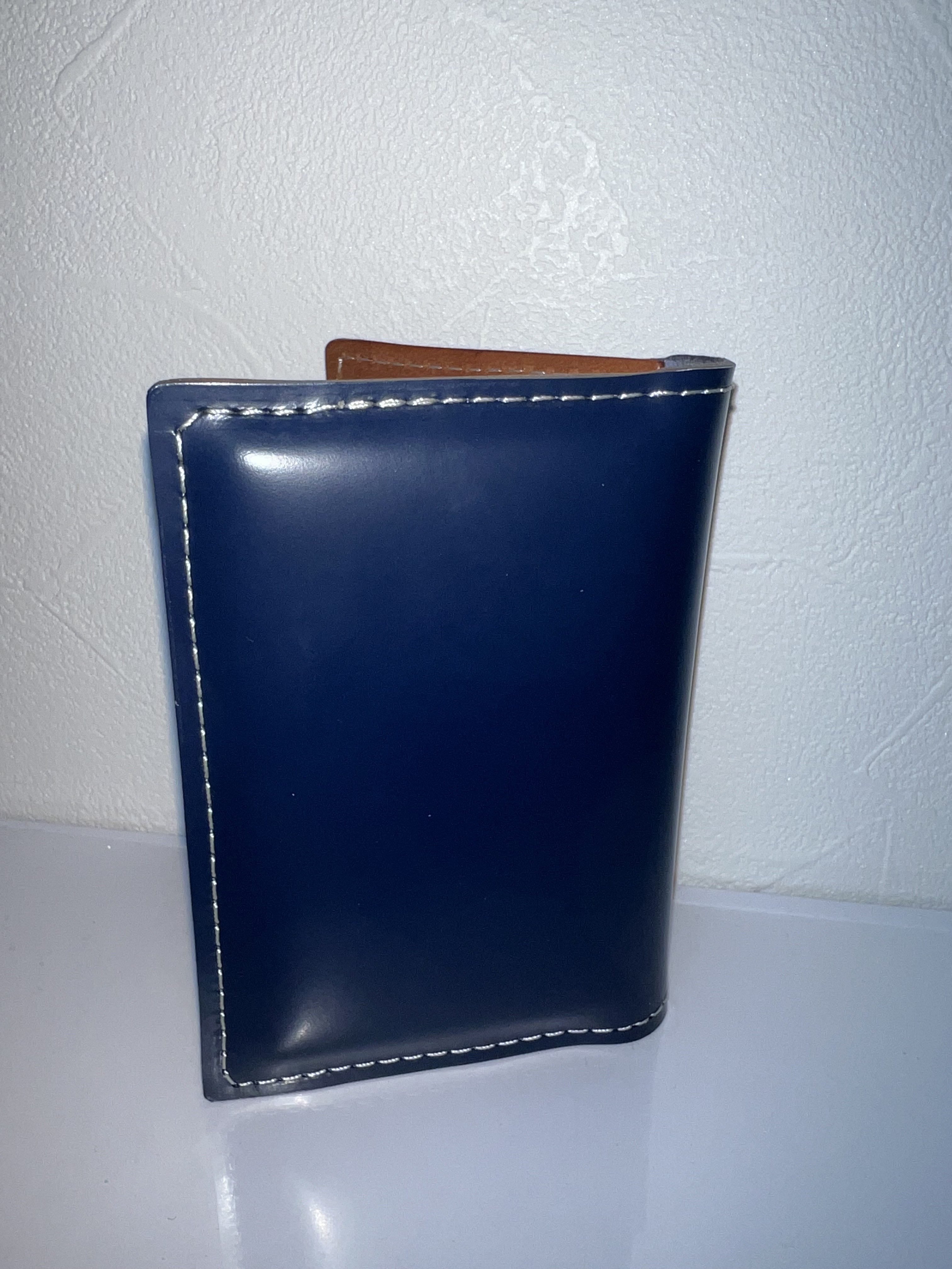 FARO ネイビー　コードバンレザー 名刺入れ FARO ネイビー コードバンレザー 名刺入れ FARO ネイビー コードバン