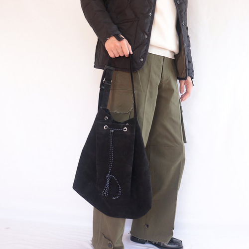 巾着としても使える2wayバッグ 【ラップバッグ】 ショルダーバッグ 