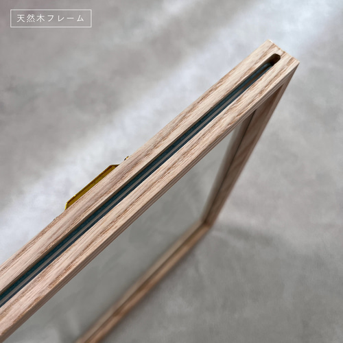 社中展 作品展に‼️ ブラウン木製フレーム 書道 絵手紙 幅5㎝