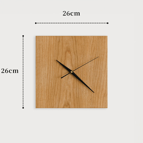年輪】実木の和風さくらんぼの木の時計 無垢のリビング北欧の壁掛け